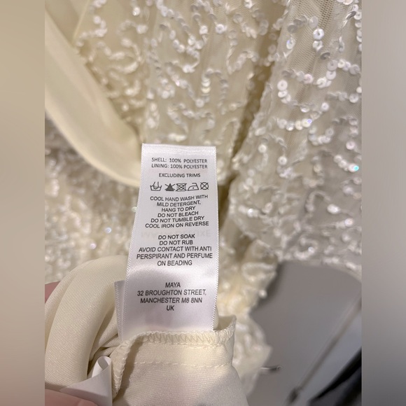 Maya Plus Delicate Sequin Wrap Midi Pencil Dress - Picture 10 of 10